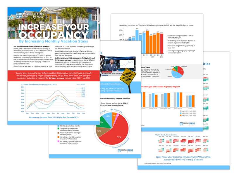 Increase Your Occupancy by Increasing Your Monthly Vacation Stays